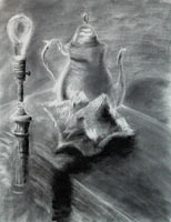 Still Life - Graphite on charcoal paper